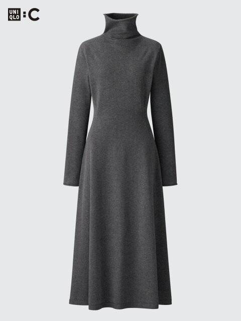 ユニクロの「秋ワンピ」が大優勝してる～♡ラクなのに1枚でサマになる！コレ買い上品ワンピース