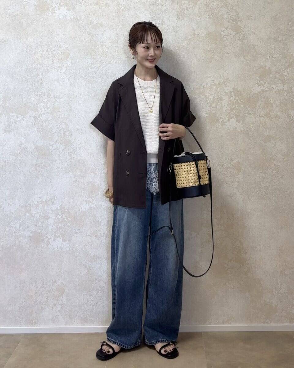 【ユニクロ】白ニットの甘さは引き算が正解♡アラフォー世代の着こなし術