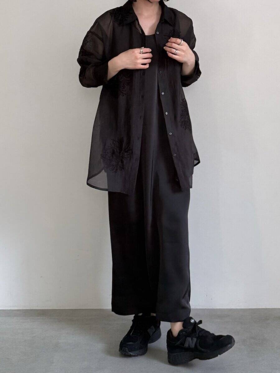 夏は黒シアーシャツで品よく涼やか♡ヘルシーな肌見せで垢抜ける！こなれスタイル5選