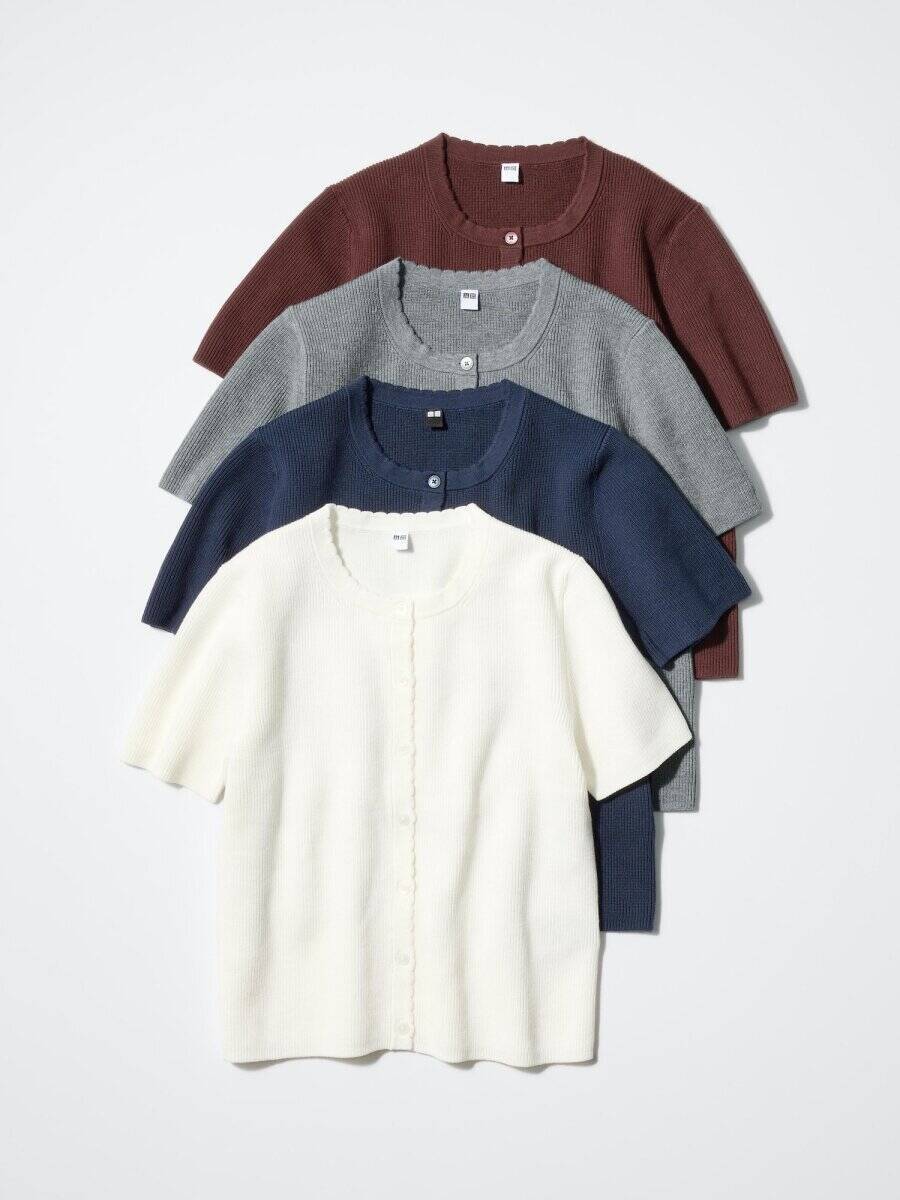 ユニクロカーディガンが想像以上にお役立ち♡春の寒暖差に週5レベルで着まわせる！