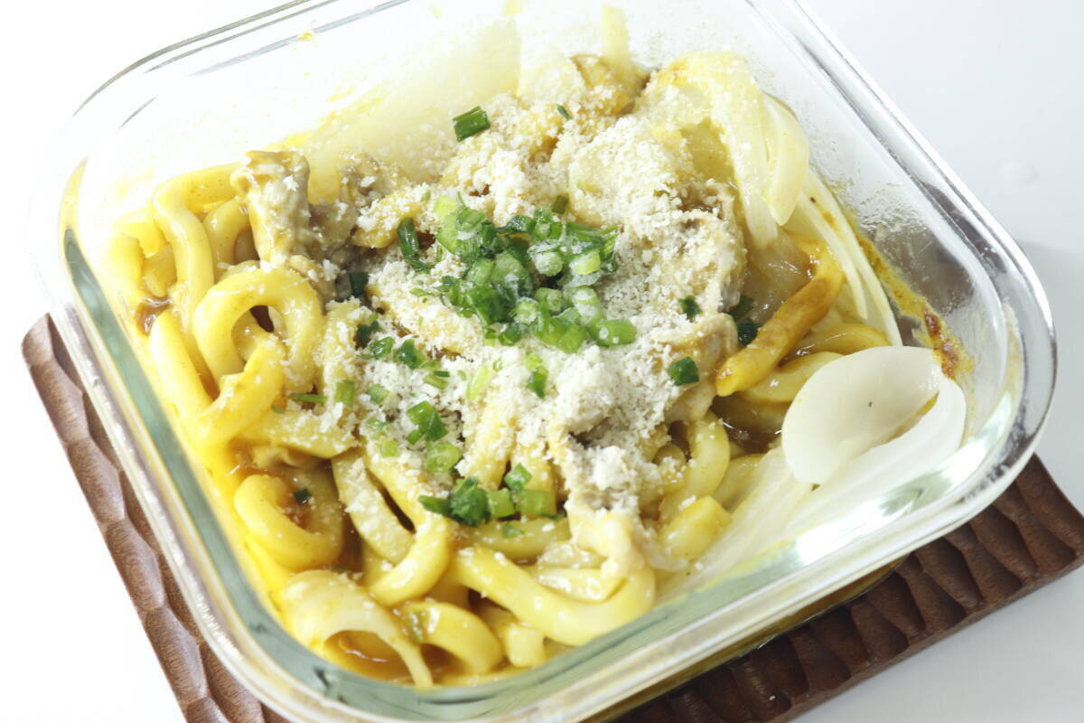 ダイソーでストック買い！レンチンで作れるのにうまっ！冷蔵庫も食品庫も圧迫しないうどん