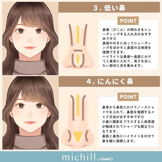 入れ方次第で一気に垢抜ける！お悩み別ノーズシャドウ＆ハイライトの入れ方とおすすめコスメ