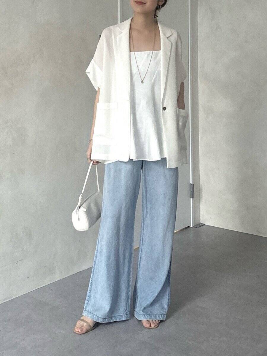 夏はジャケットを羽織るだけでこなれ見え！体型カバーも叶う♡大人の垢抜けコーデ5style