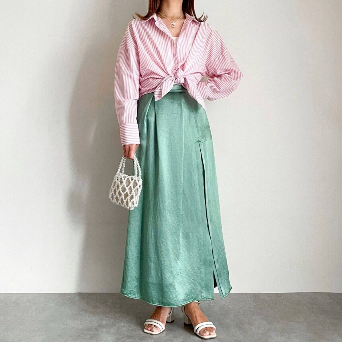 腰回りカバーで細見え！Availの1980円ストライプシャツが優秀すぎた