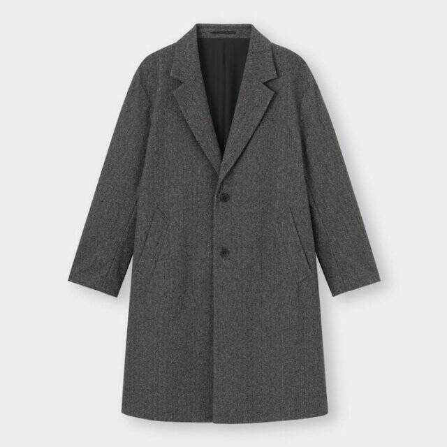 【ALL GU】メンズのコート×トレンドのグレー色でつくる今っぽコーデ