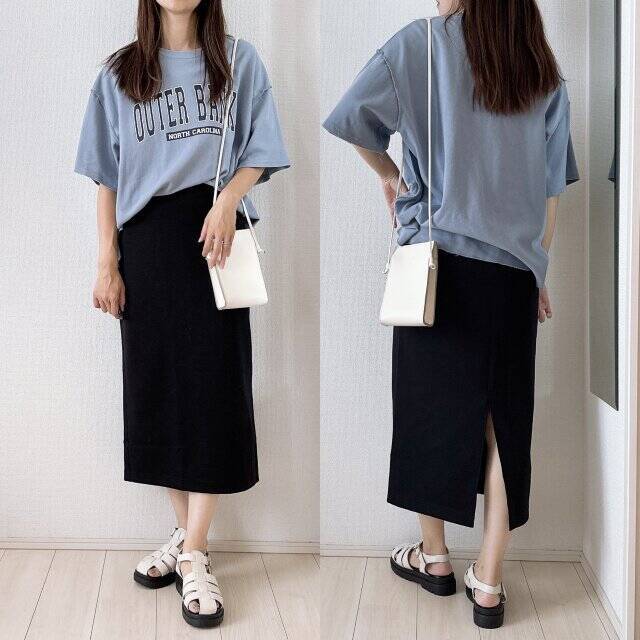 ユニクロさんレベル高すぎっ…！週5着回せるのに着心地ラクチン♡優秀「黒スカート」