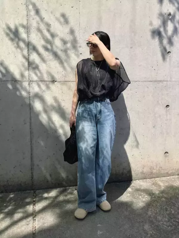 大人のシアートップスは”黒”がおすすめ！上品に垢抜ける♡春の透け感コーデ5style