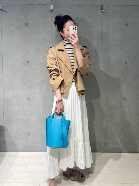 GUにまた良いアウター出てるよ～♡おしゃれも細見えも叶えてくれる優柔トレンチ