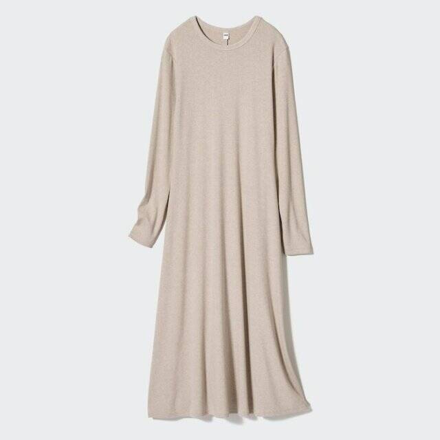 ユニクロワンピが頼りになる～！お腹ラクチンなのにちゃんとサマ見え♡きれいめワンピース