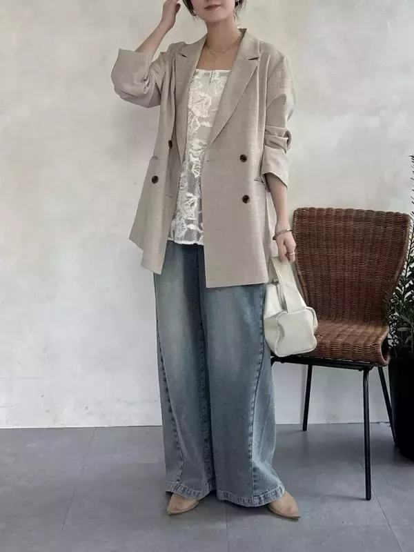 旬の「ワイドデニム」きれいめ派さんはこう着る！カジュアルになりすぎない♡上品デニムコーデ