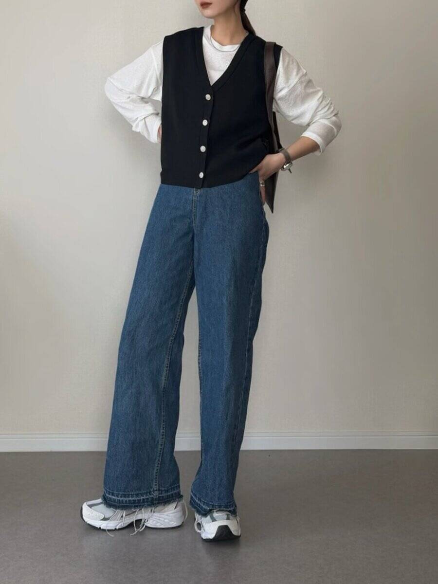 旬の「ワイドデニム」きれいめ派さんはこう着る！カジュアルになりすぎない♡上品デニムコーデ