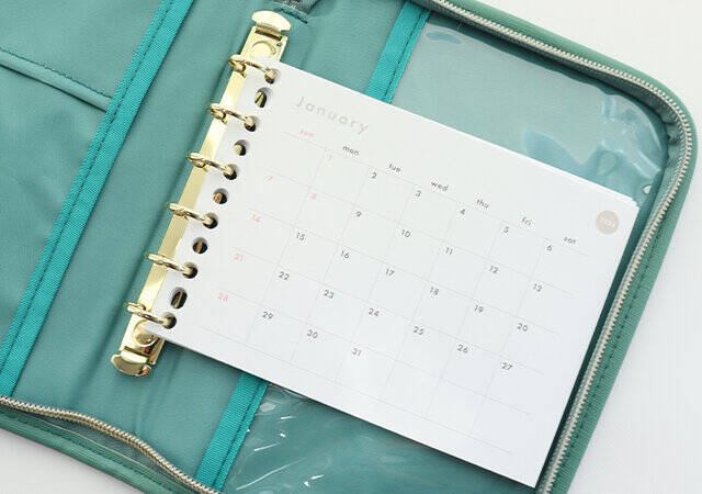 ダイソーで理想のリフィルやっと見つけた♡ミニサイズで使いやすいカレンダー