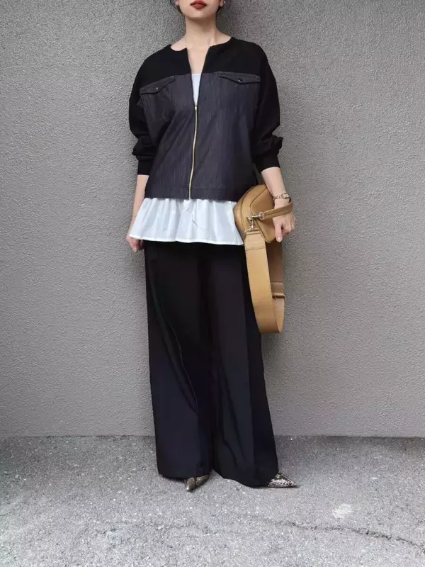 黒ワイドパンツはこうすればもっと可愛く着こなせる♡今っぽく着やせが叶う！春コーデ5選