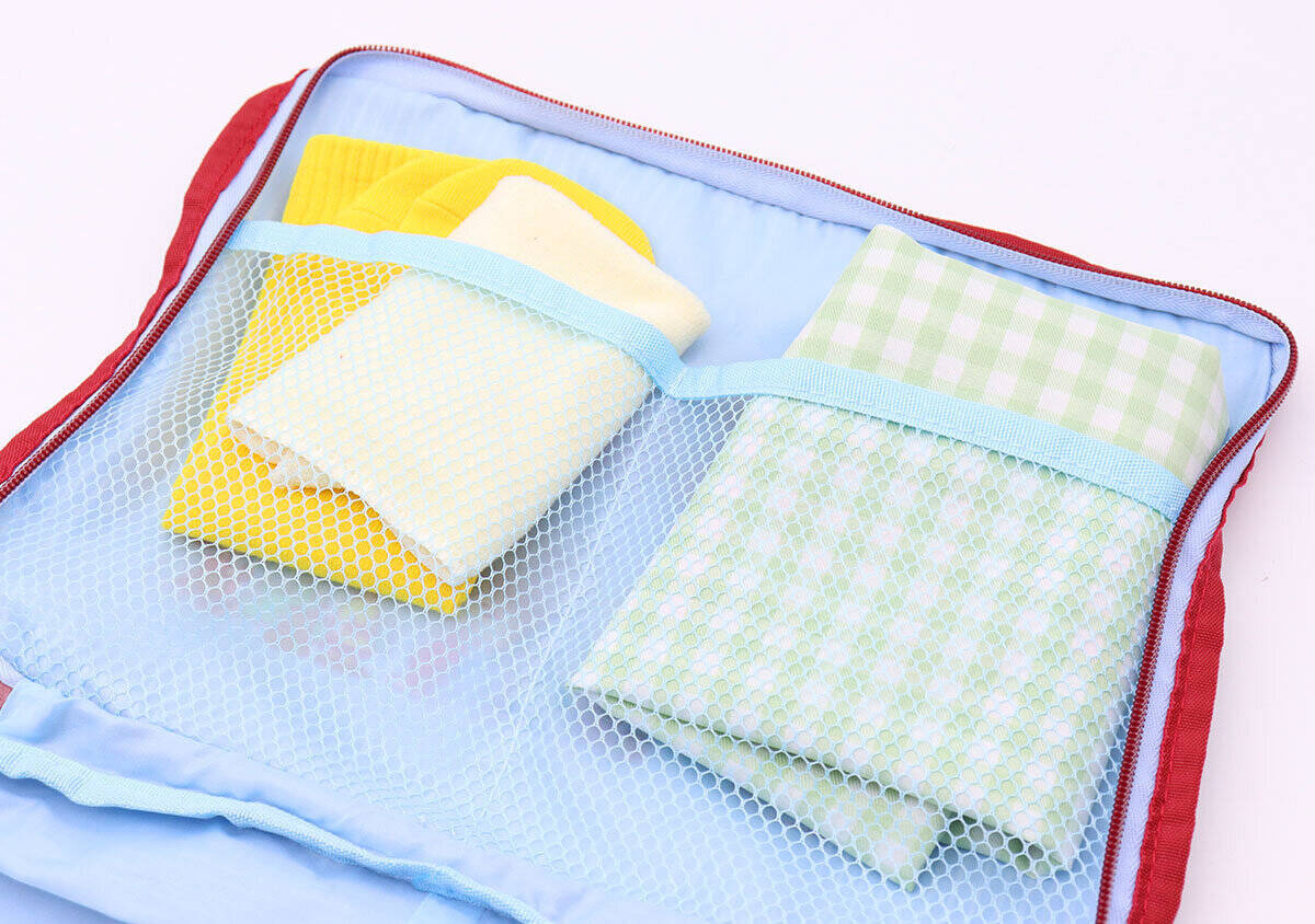 このスヌーピー付録…まさかの実力派！閉めるだけでぺたんこ！旅支度がラクになる圧縮収納ポーチ