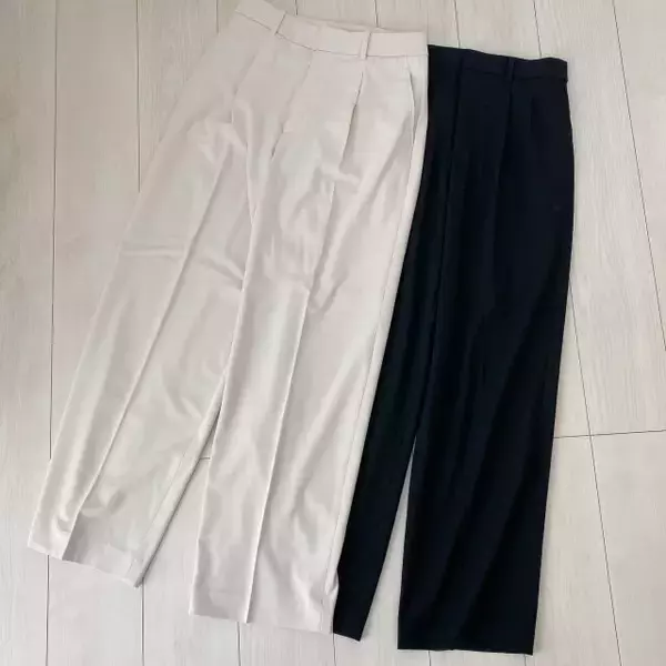 ユニクロの神パンツが進化して再登場！新・旧タックワイドパンツ徹底比較♡はき比べレビュー