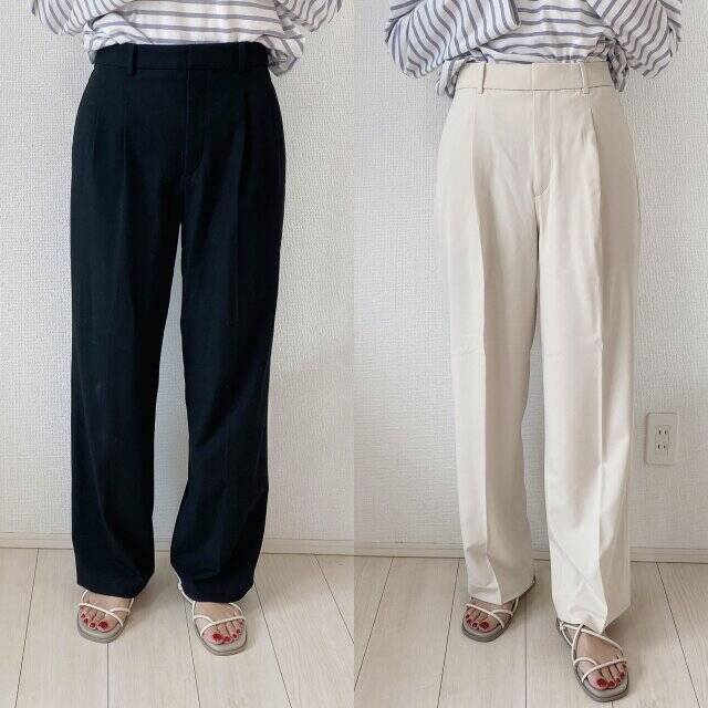 ユニクロの神パンツが進化して再登場！新・旧タックワイドパンツ徹底比較♡はき比べレビュー