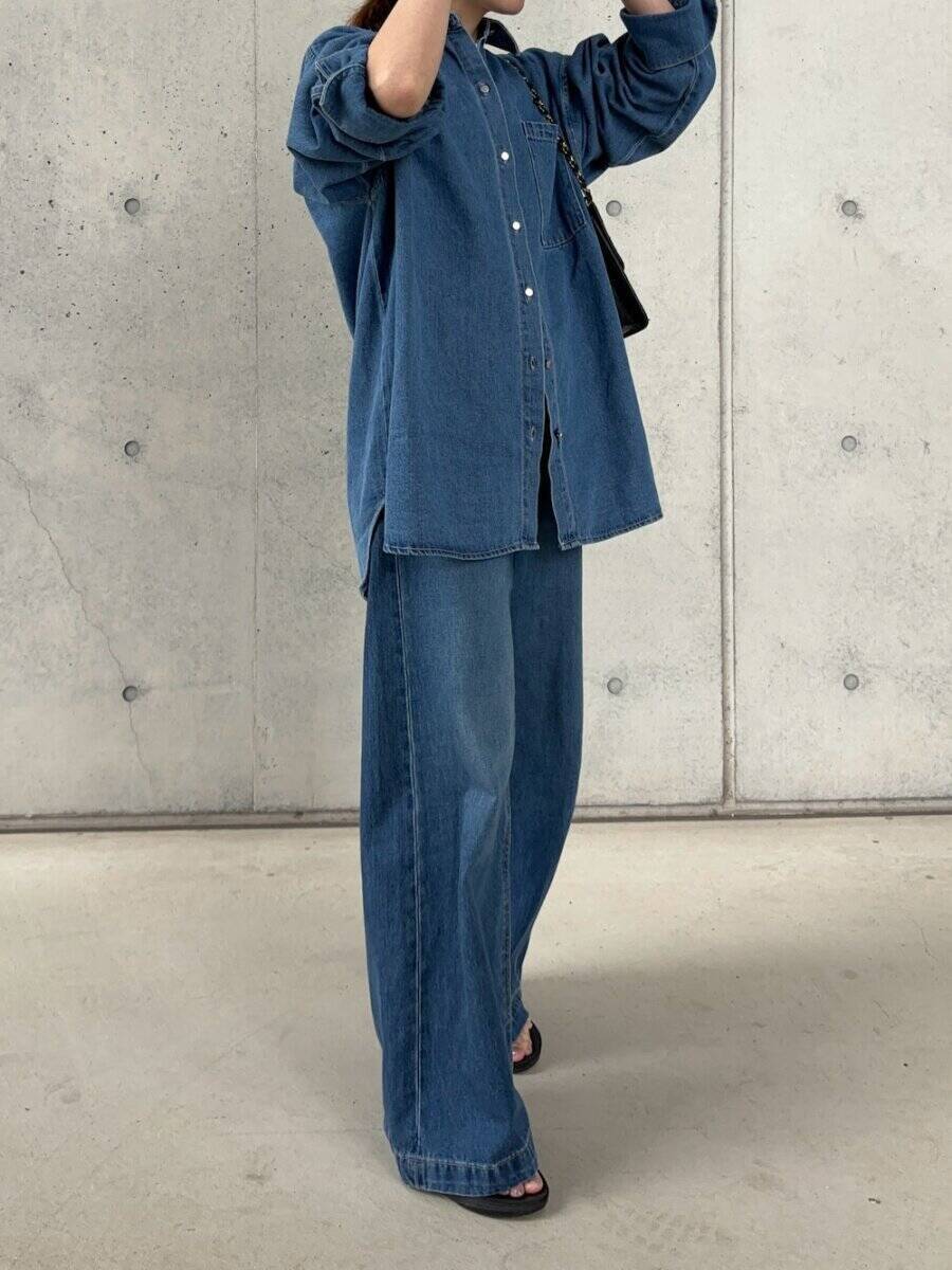 「デニムシャツ」1枚持っておくと本当に便利！毎日コーデに大助かり！おしゃれな人の着回し術