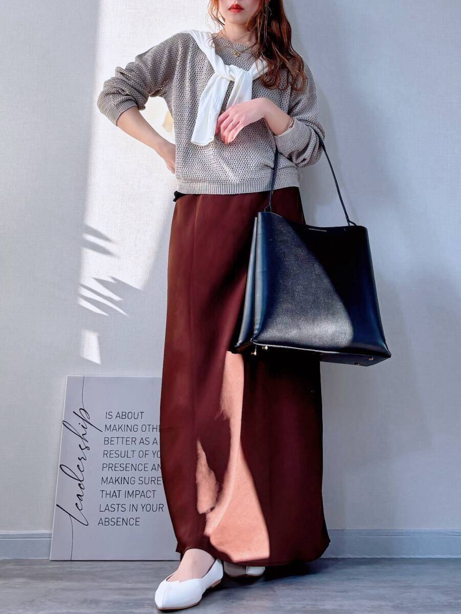 透けすぎないから毎日着たくなる♡低身長さんが脚長に見えるユニクロニットの着こなし術