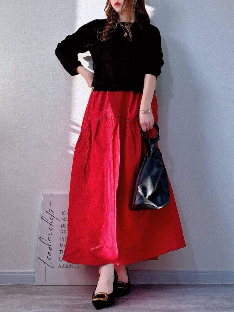 透けすぎないから毎日着たくなる♡低身長さんが脚長に見えるユニクロニットの着こなし術