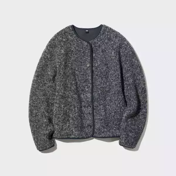 さっと羽織れてめちゃ可愛い♡ユニクロで見つけたら即カゴIN推奨！あったかボアアウター