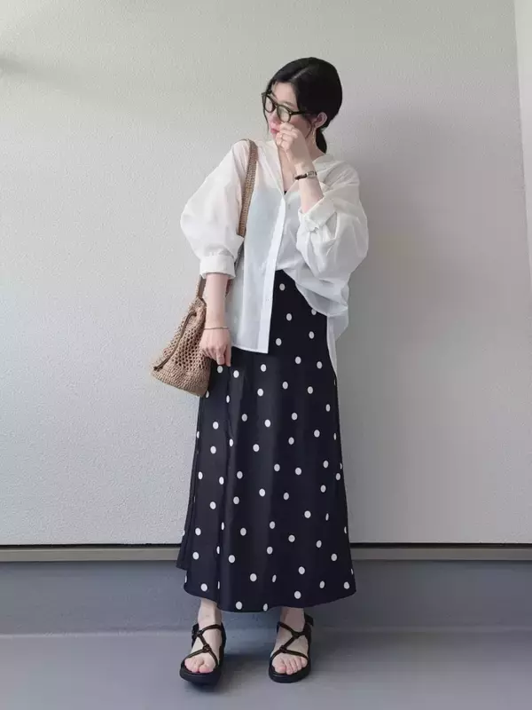 旬の「ドット柄」はこう着るのが正解！甘すぎずこなれる♡大人のドットスカートの着こなし術5選
