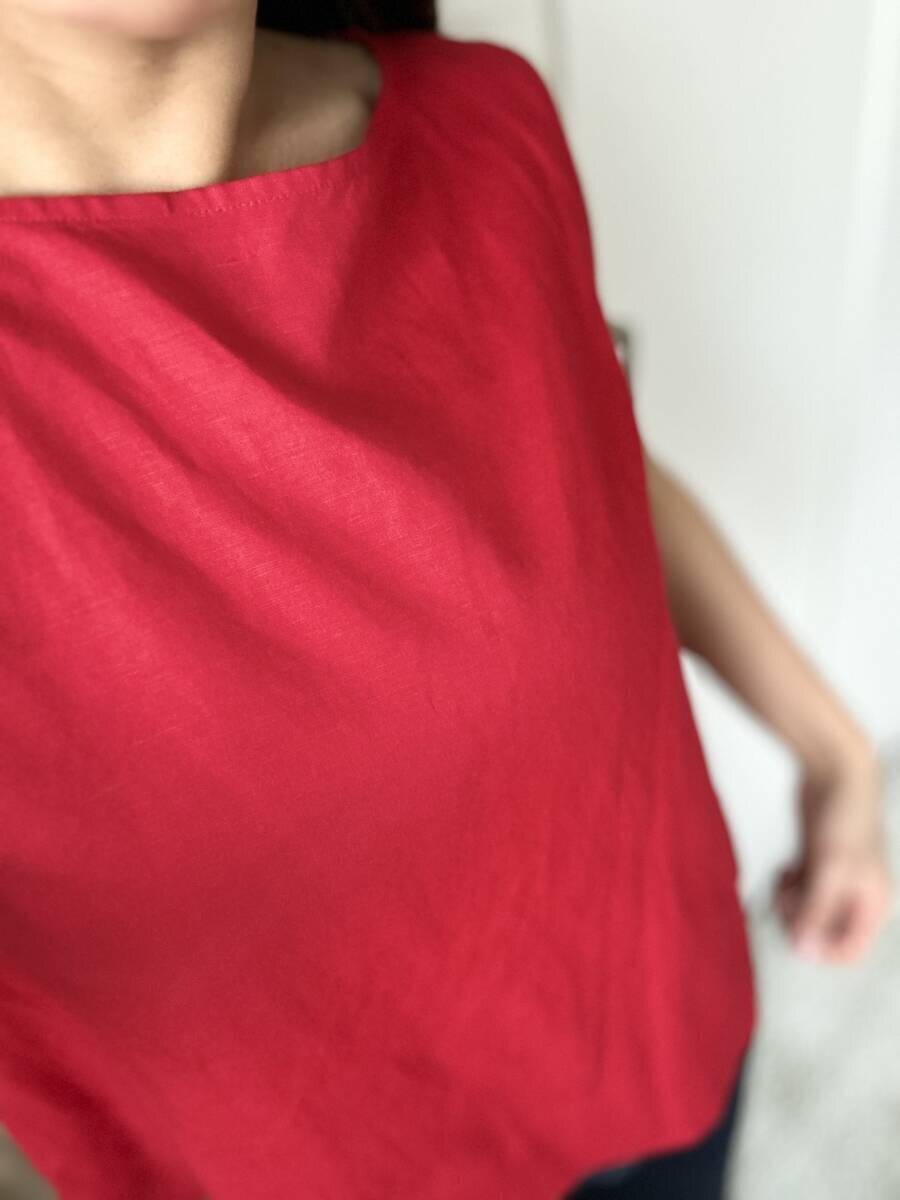 155cmが着たら沼った…ユニクロのカラーブラウスが二の腕華奢見えで最強