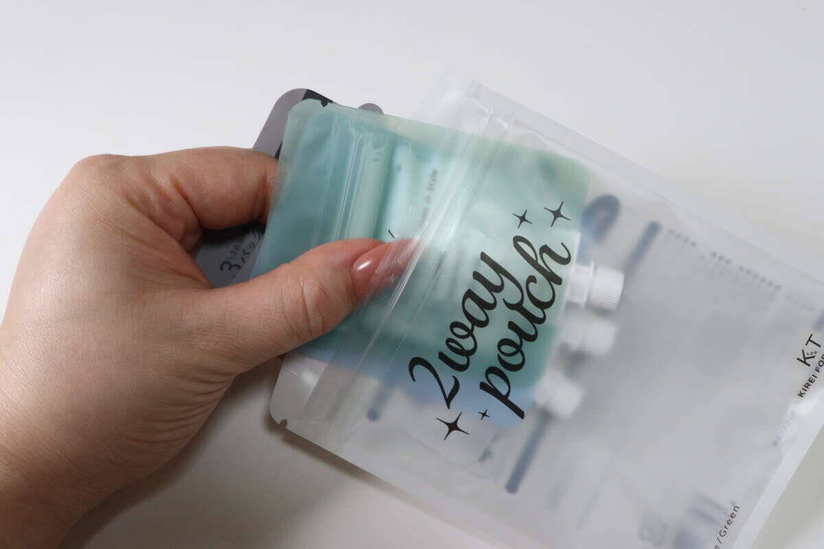 ついにハイブリッドタイプ出た！より安心して持ち運べる！もう手放せない100均詰め替えパウチ