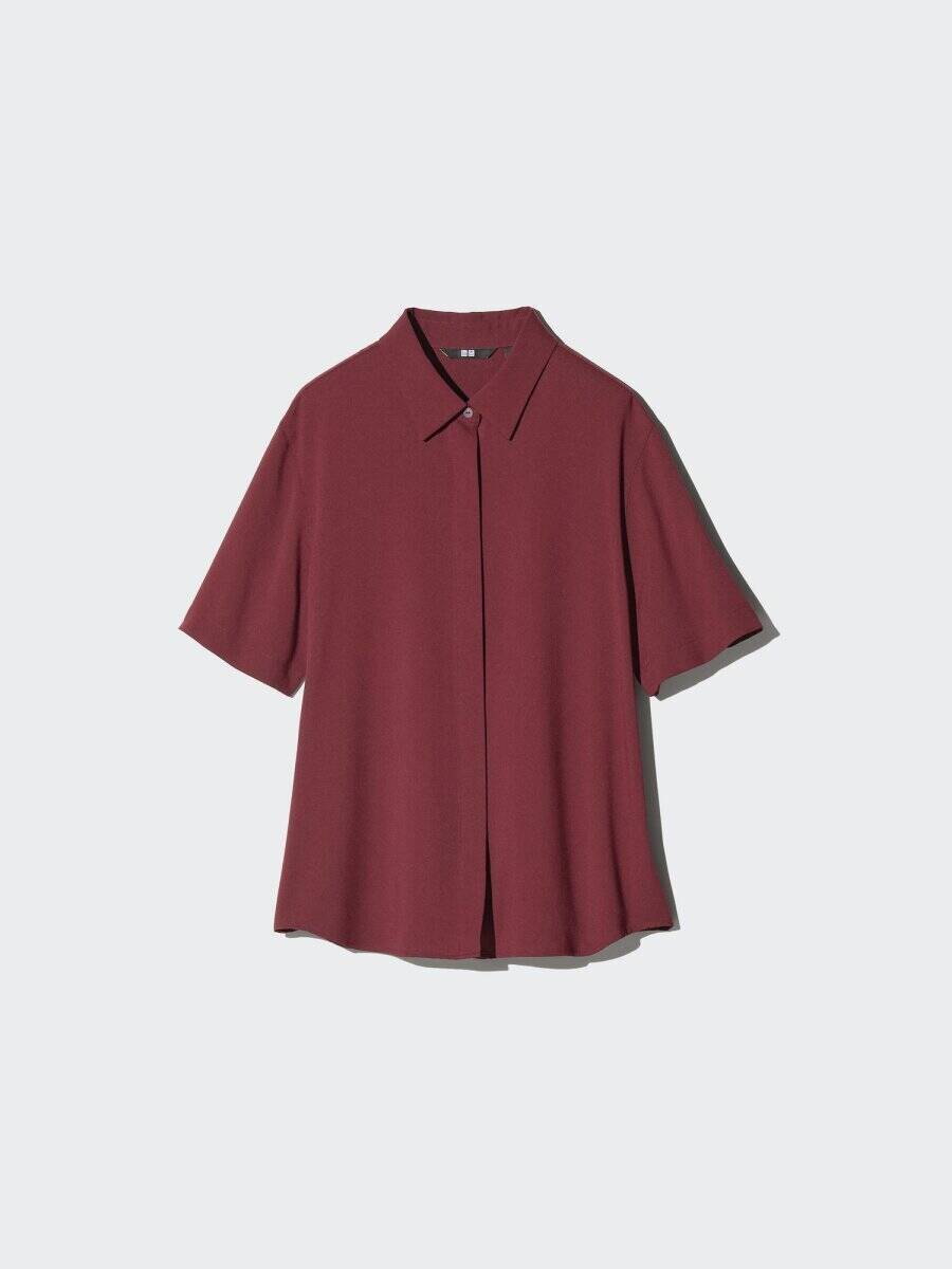 今春ユニクロのブラウスが断トツで使えます！こういうの何枚あってもいいですから！