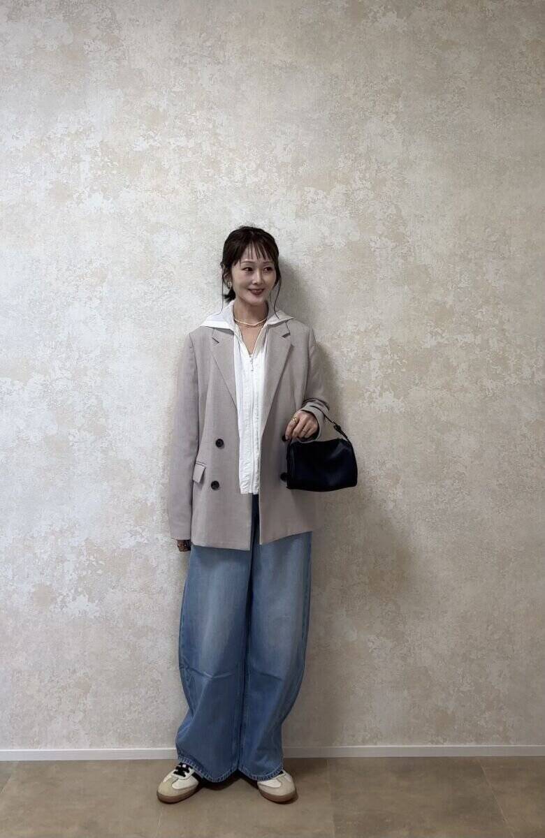 アラフォーのGU「シアーパーカ」着こなし術♡体型カバーも叶う！春の着回し3コーデ