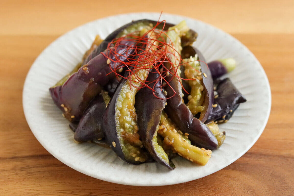 なすってレンジでこんなに美味しくなるの？！超簡単！とろとろなすのナムルのレシピ