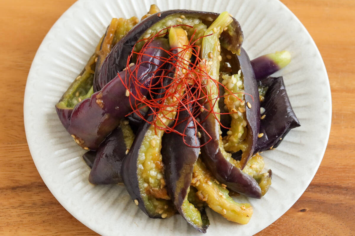 なすってレンジでこんなに美味しくなるの？！超簡単！とろとろなすのナムルのレシピ