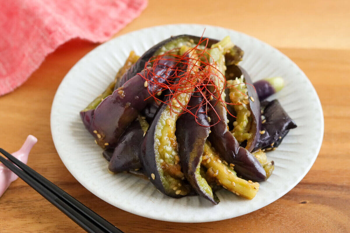 なすってレンジでこんなに美味しくなるの？！超簡単！とろとろなすのナムルのレシピ