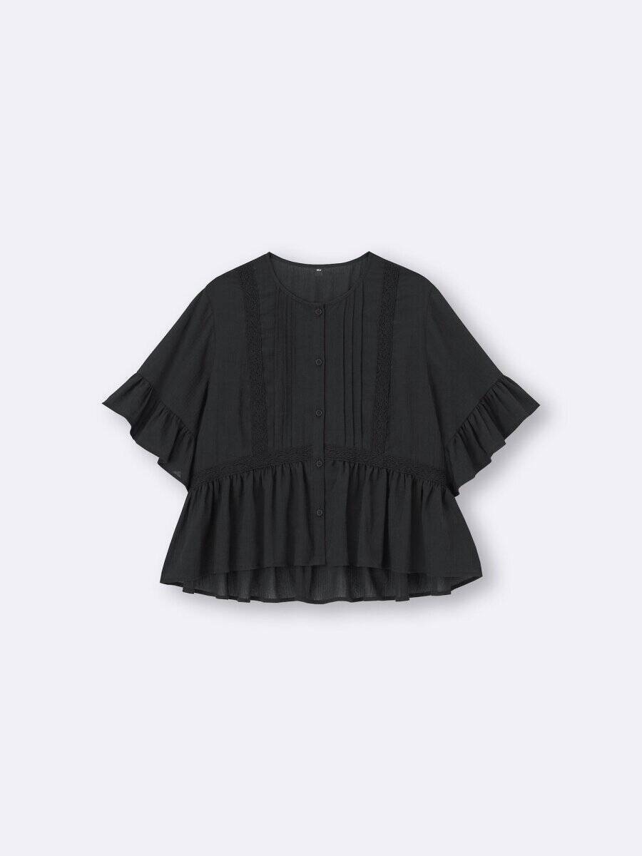 GUの黒トップスが思わず2度見する可愛さ…♡体型カバー効果がハンパない！高見えアイテム5選