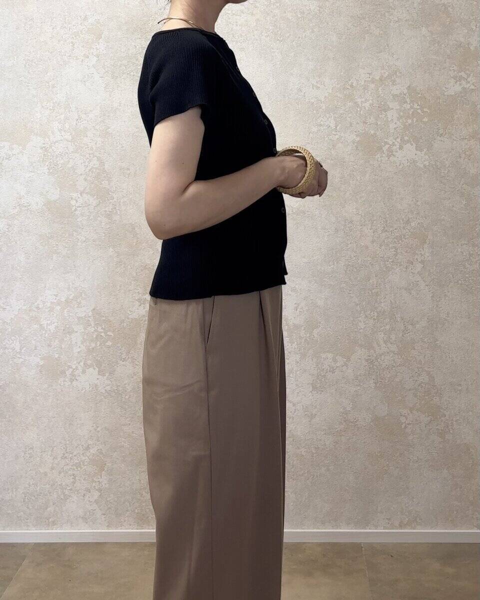 【GU】体のラインを拾わない♡アラフォーの夏に頼れる高見え半袖カーデの着こなし術