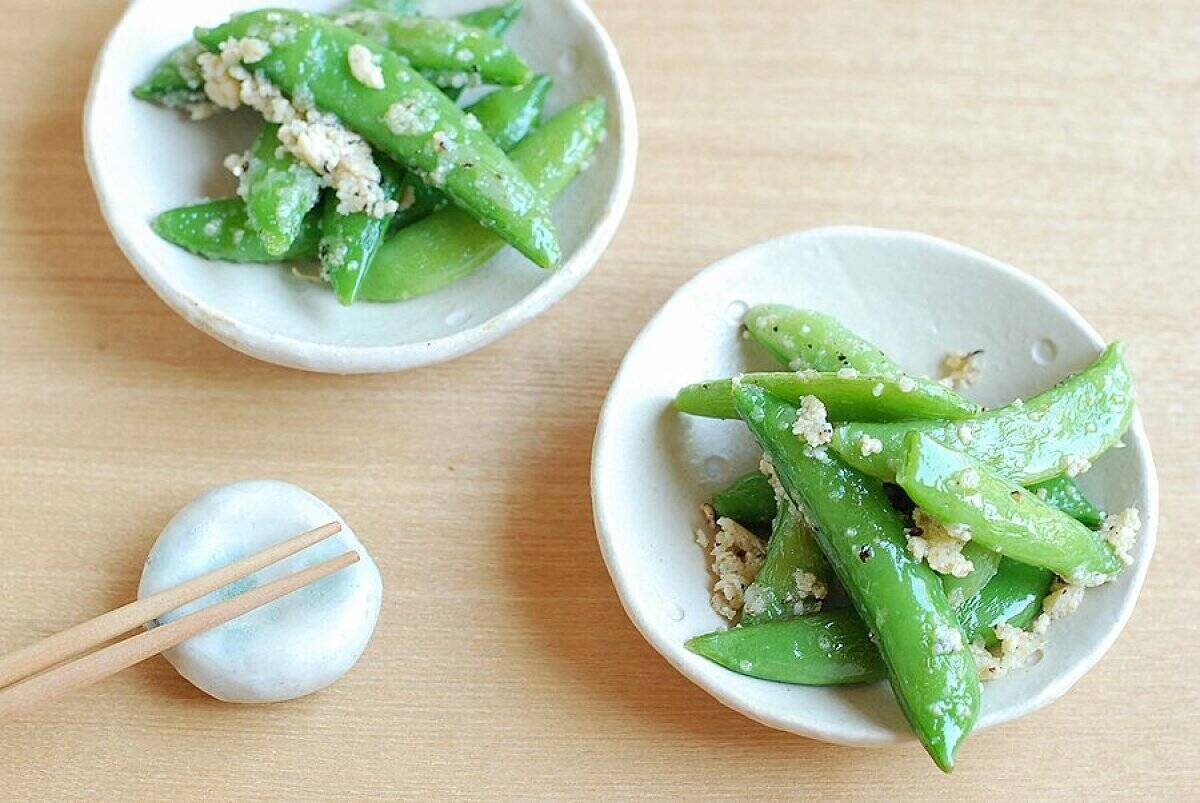栗原はるみさんのスナップえんどうのバター炒め作ってみたら、アレンジ無限の神レシピだった！