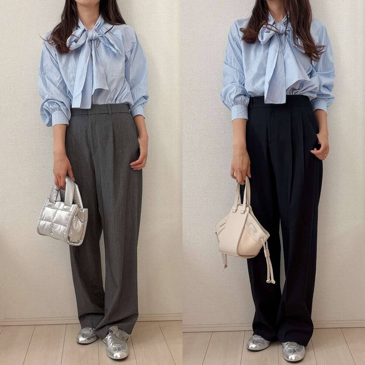 ユニクロとGU「タックワイドパンツ」どっちも名品すぎ♡徹底比較の春コーデ7選！
