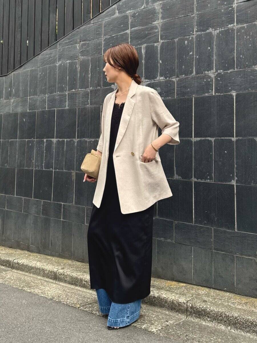 夏の王道「黒ワンピース」は涼しげ素材で抜け感を出すのが大正解！お手本コーデ5style