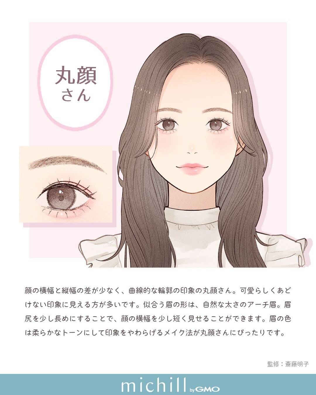 同じ「アーチ眉」でも似合う形は顔型で違う！4タイプ別♡垢抜け眉メイクのやり方