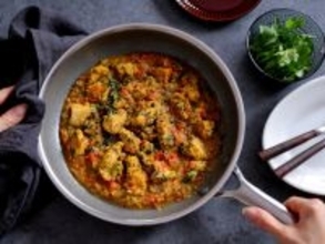 「これならパクチー食べられる…かも！？」高たんぱく＆低カロリー！鶏むね肉とパクチーのカレー