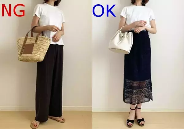 ユニクロの大人気「白T」をおしゃれに着倒す！垢抜けない原因はコレ！大人のNG＆OKコーデ