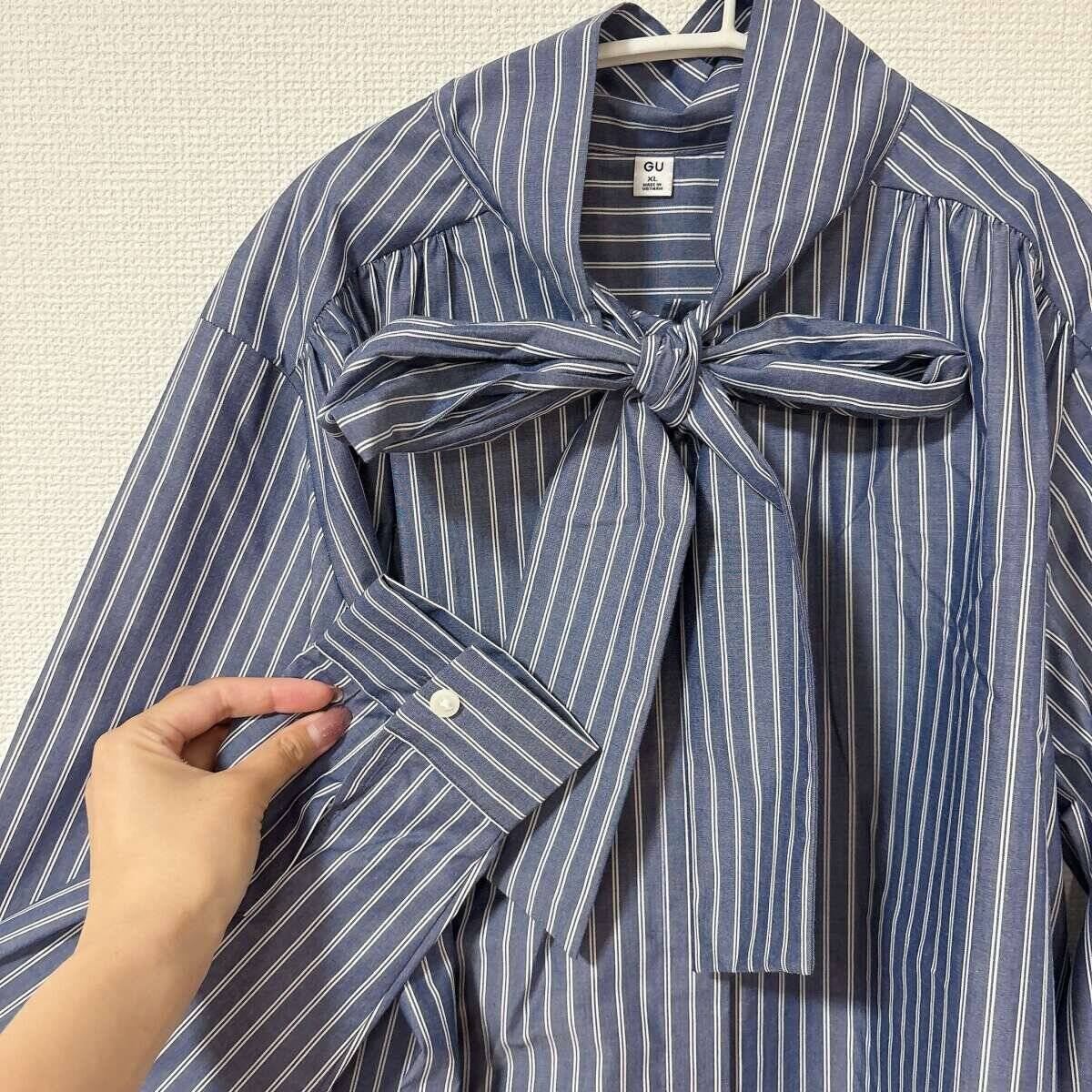 甘すぎずカジュアルにも使える♡GUの高見えブラウスが着回し力抜群だった