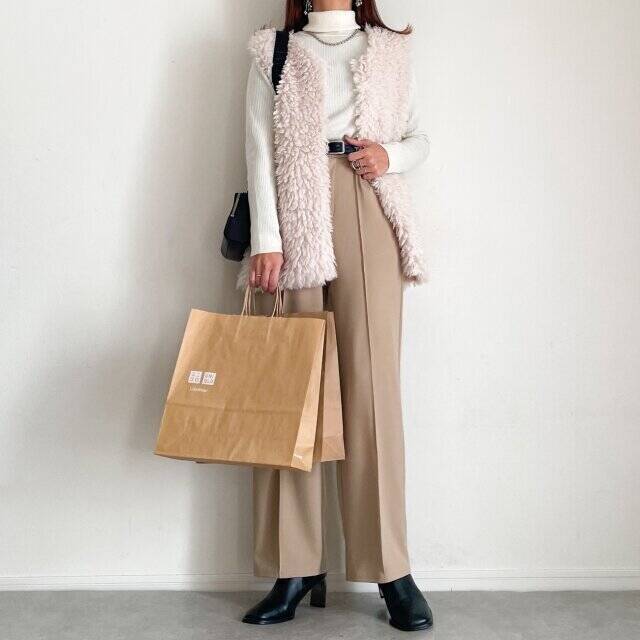 ユニクロ「リブタートルネックセーター」は着まわし無限大♡大人の冬の旬コーデ6style