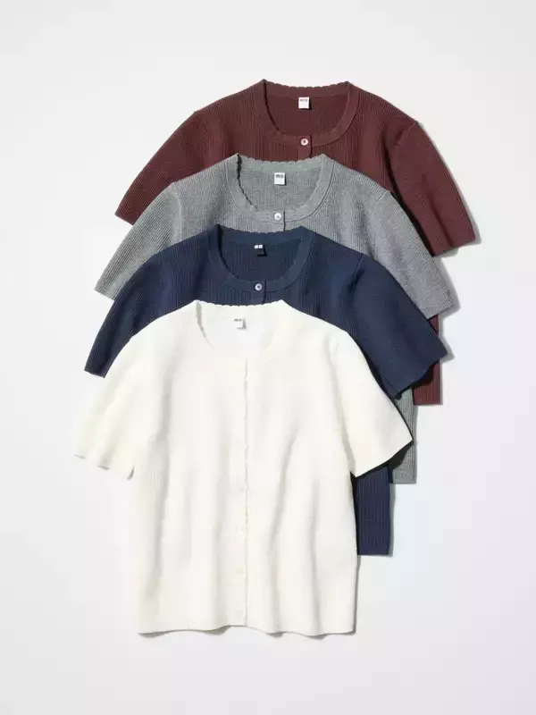 ユニクロのカーディガンがいい仕事してくれるんですわ♡しれっと値下げ品もあるから急いで確保！