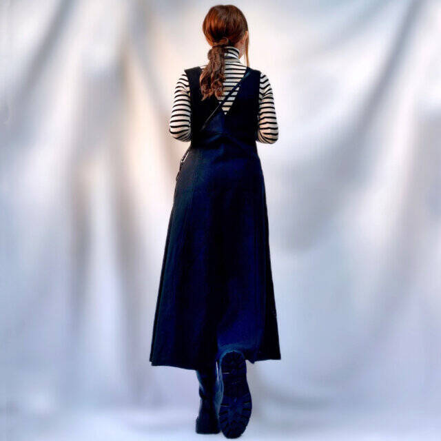 ユニクロで売れるのわかるわ～！美シルエットのジャンパースカートで着回しコーデ