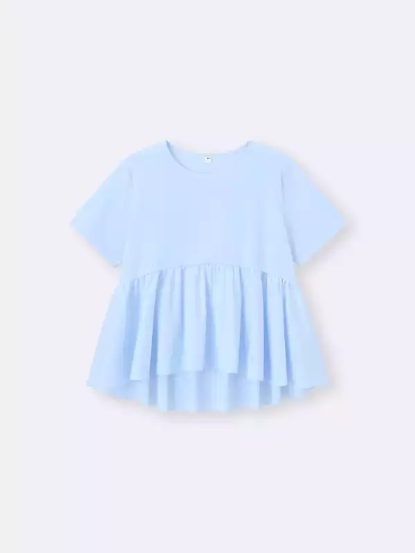 GUの「ブルートップス」で夏コーデが見違える♡お腹まわりのカバーも叶う！優秀アイテム5選