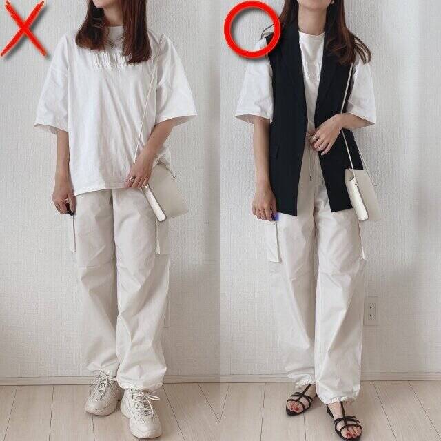 大人はやらないほうがいい！大バズり中のGU・ユニクロ「カーゴパンツ」でNG＆OKコーデ比較