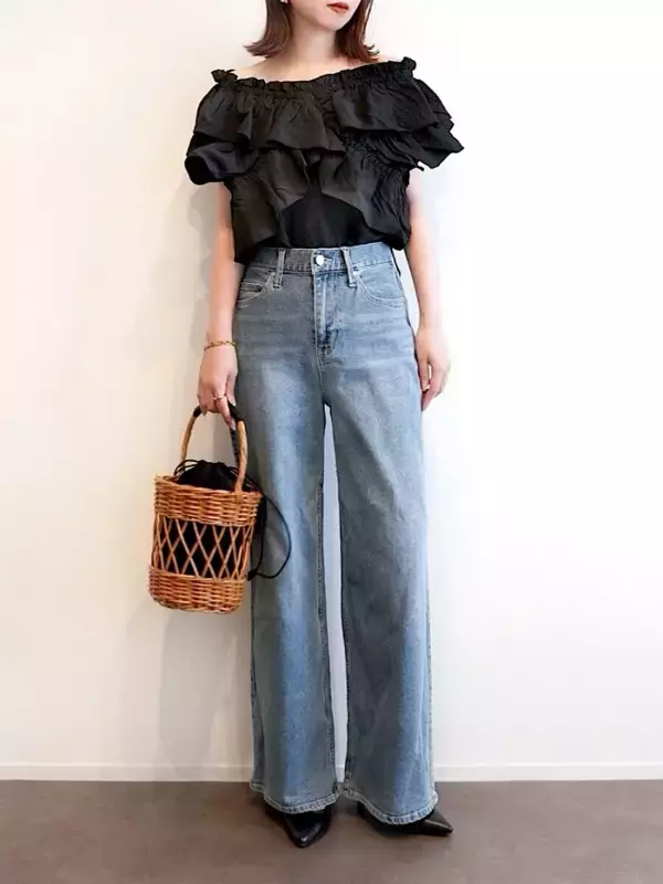 大人の夏コーデは「黒ブラウス」で洗練見え♡おしゃれさんはこう着てる！お手本スタイル