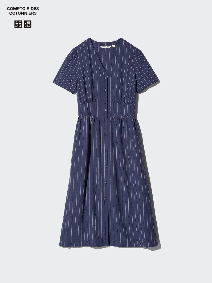 今季のユニクロの人気コラボワンピ可愛すぎません？！ラクなのにおしゃれで春コーデに大助かり！