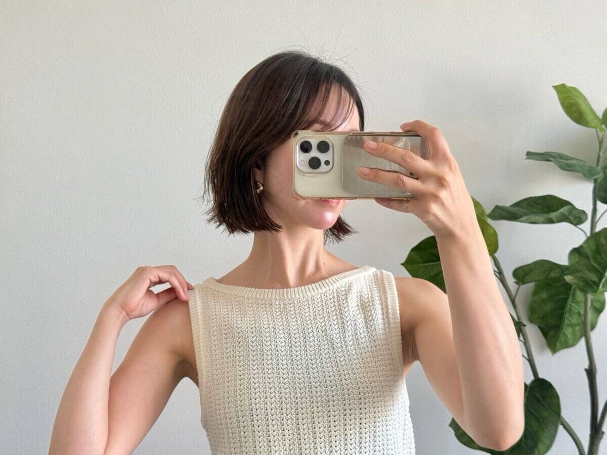 試着できないけど2色買い♡GUオンライン限定ニットタンクが高見えすぎた！着用レビュー