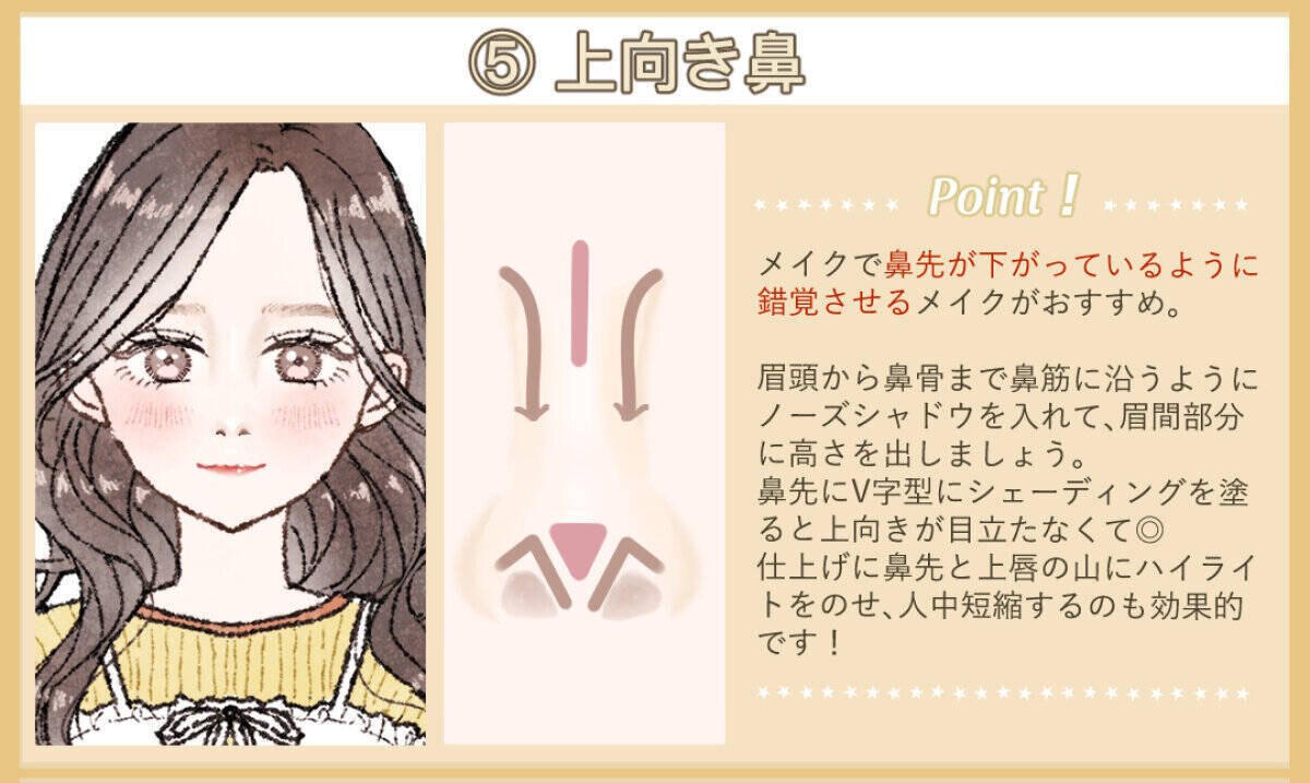 鼻の悩みはメイクで解決できる！鼻タイプ別「ノーズシャドウ＆ハイライトの入れ方」6選
